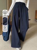 DAZY Loose Elastic Waist Wide Leg Pants shein