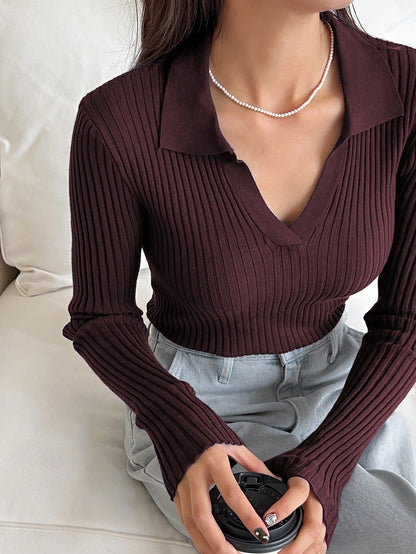 Women's Solid Color Turtleneck Long Sleeve Casual Business Pullover Sweater
