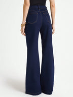 Daynim Women's Commuting Casual Original Cow Flared Jeans shein