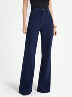 Daynim Women's Commuting Casual Original Cow Flared Jeans shein