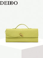 American Fashion Crocodile Embossed Handbag shein