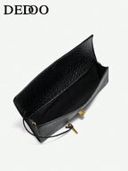 American Fashion Crocodile Embossed Handbag shein