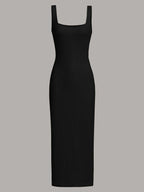 EZwear Solid Tank Dress shein