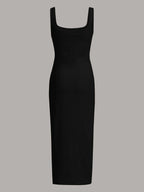 EZwear Solid Tank Dress shein