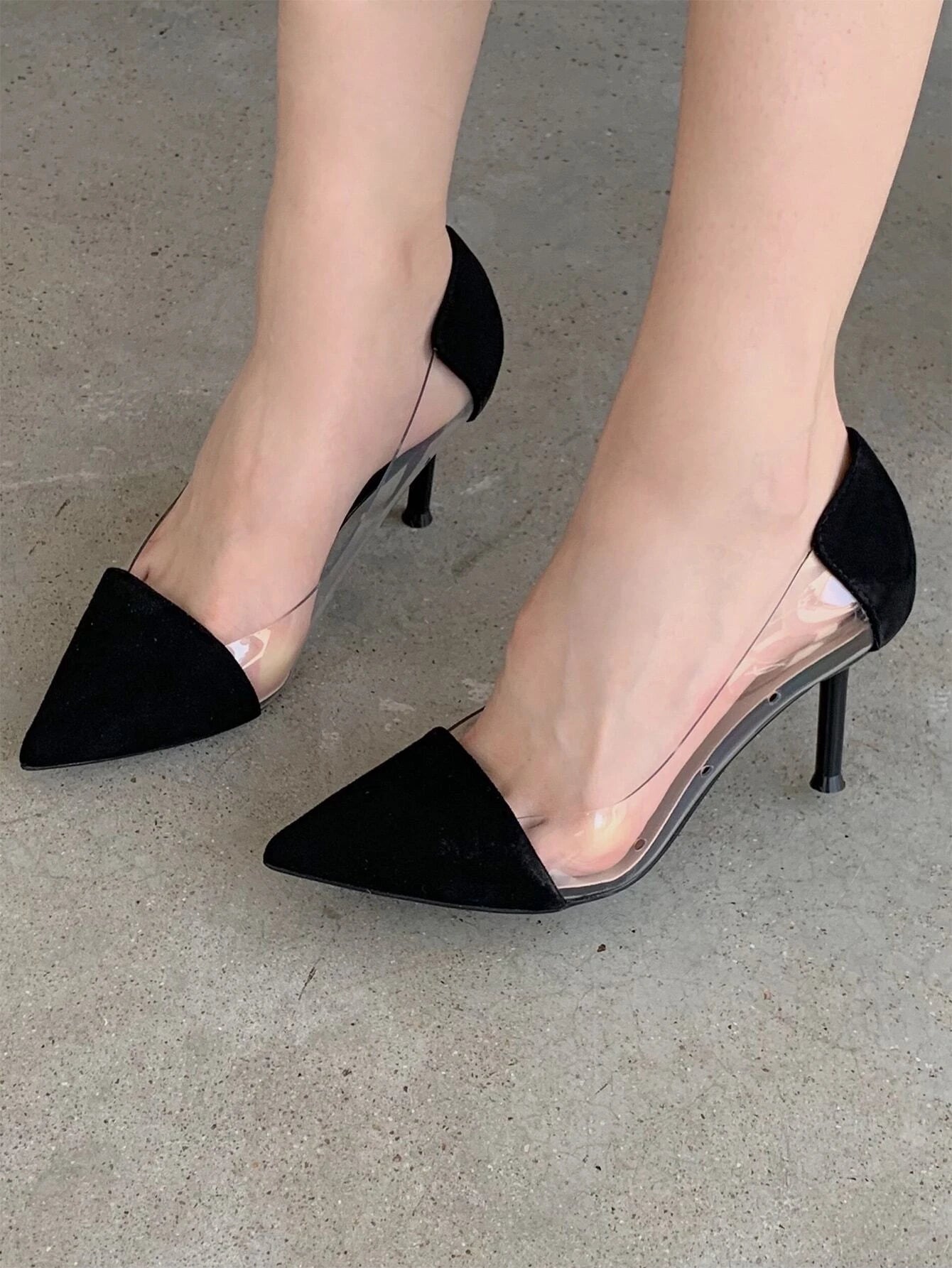 Elegant Point Toe Stiletto Heeled Pumps shein