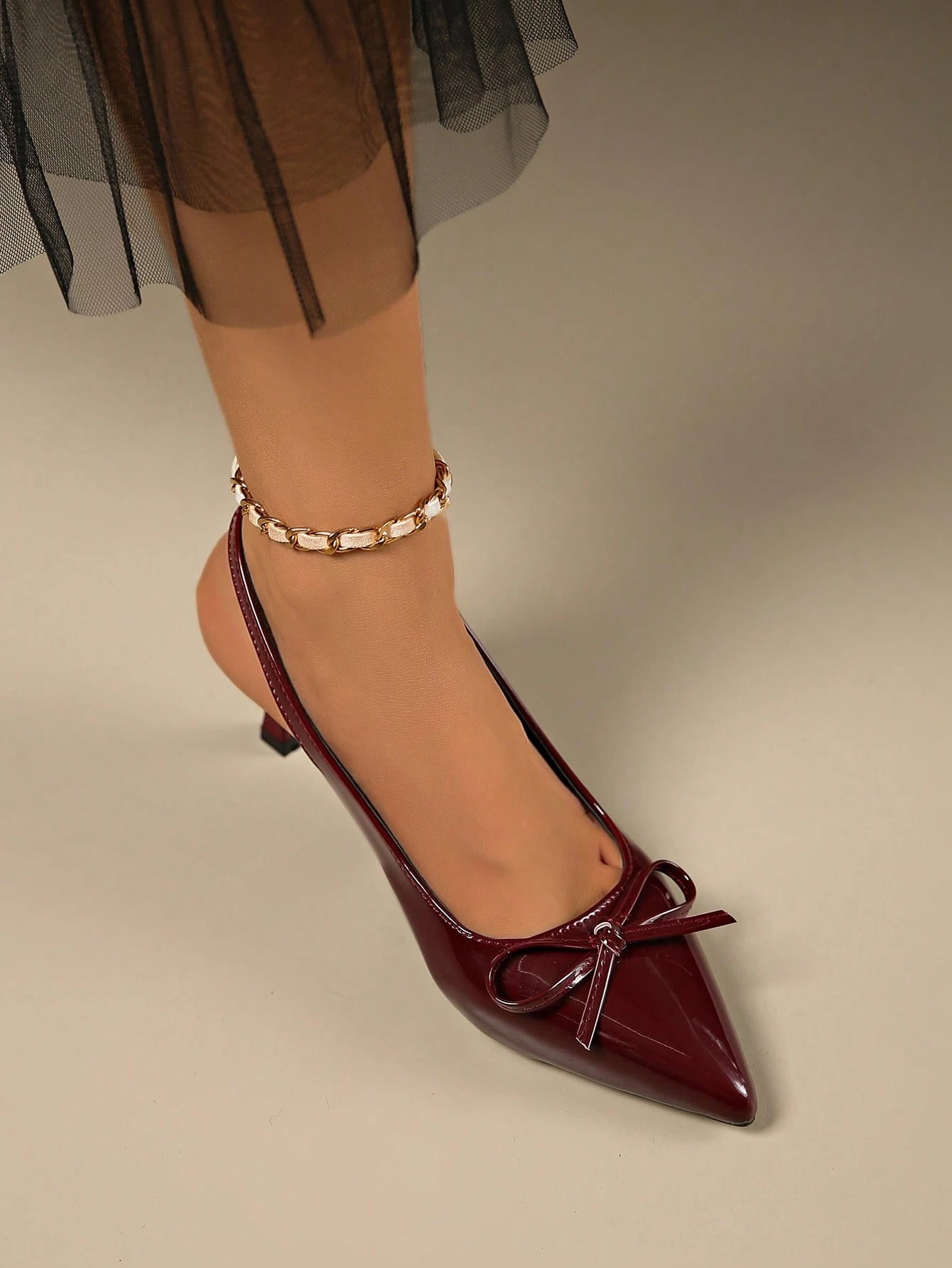 Elegant Pointed Toe Bowknot Stiletto High Heel Sandals