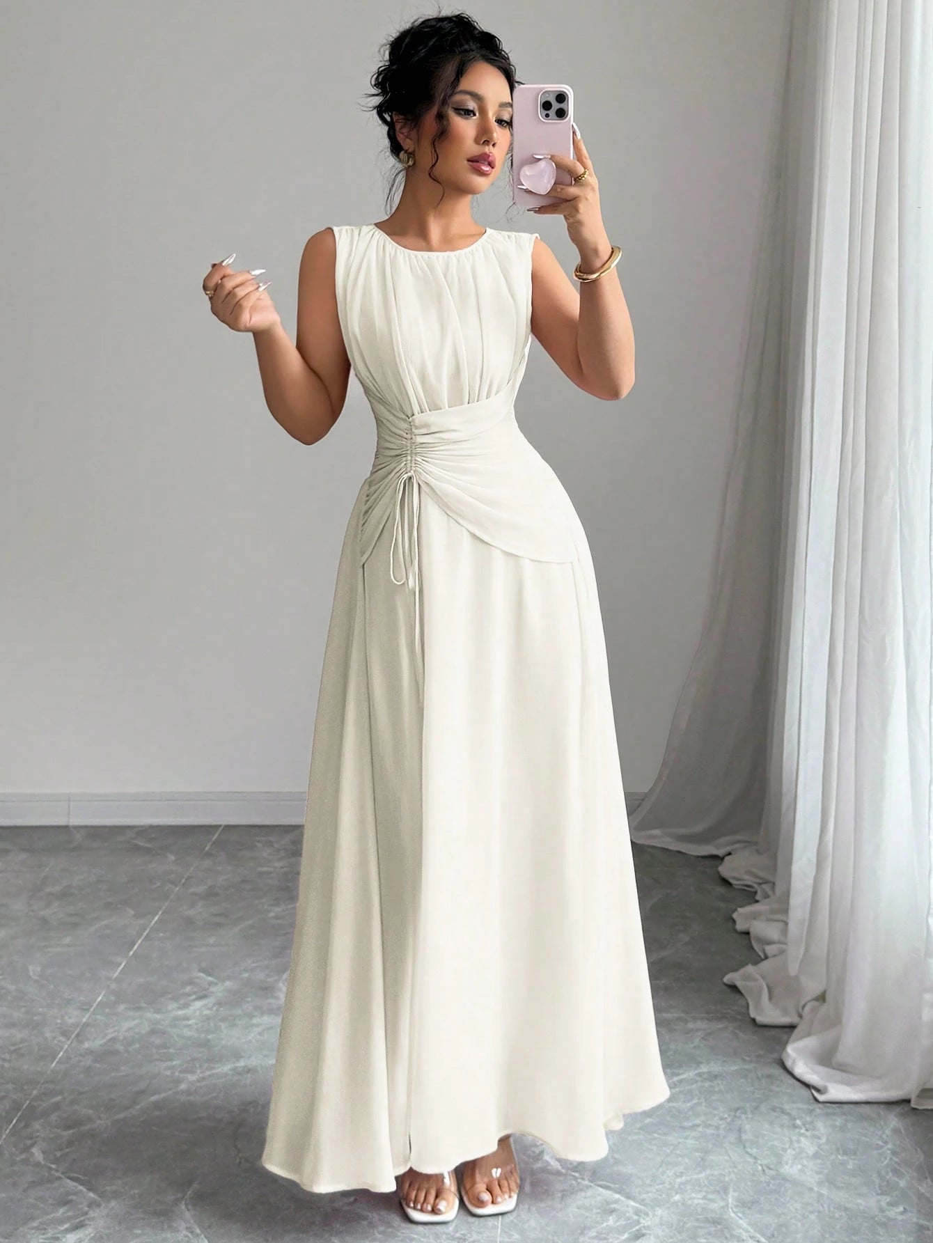 Elegant Casual Beach Resort Afternoon Tea Party Evening Dress