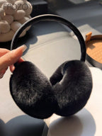1pc Foldable Fluffy Wool Ear Muffs shein