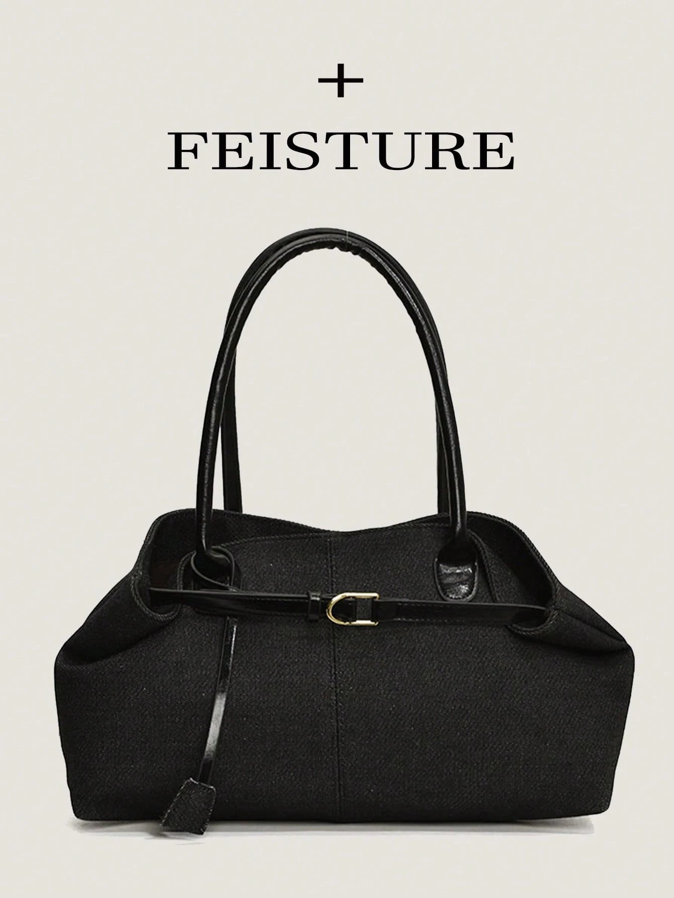 FEISTURE 1pc Spring & Summer Fashion Patchwork Denim Hand Bag shein