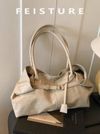 FEISTURE 1pc Spring & Summer Fashion Patchwork Denim Hand Bag shein