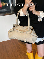 FEISTURE 1pc Spring & Summer Fashion Patchwork Denim Hand Bag shein