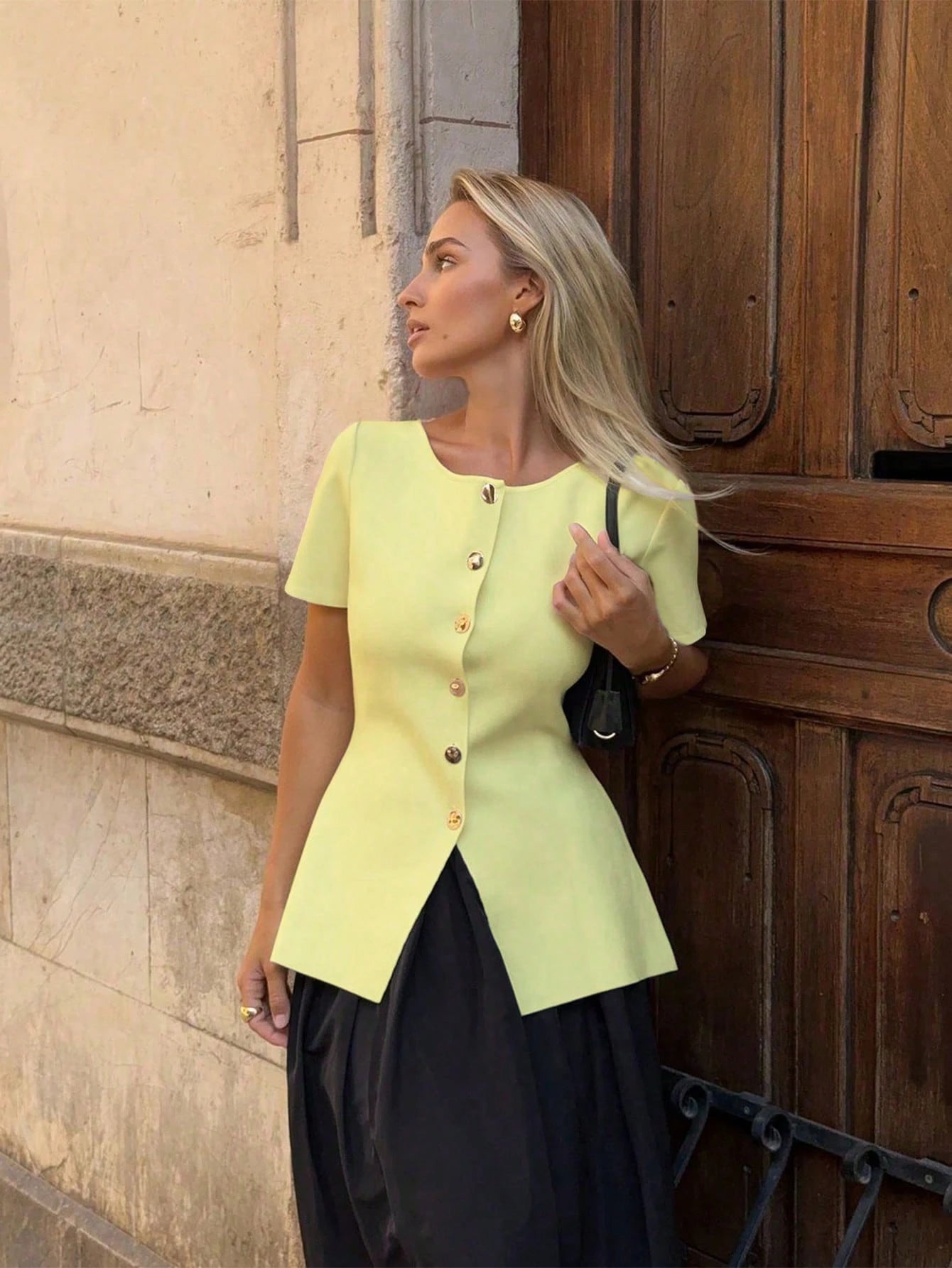 New Knitted Top, Casual, Simple And Atmospheric