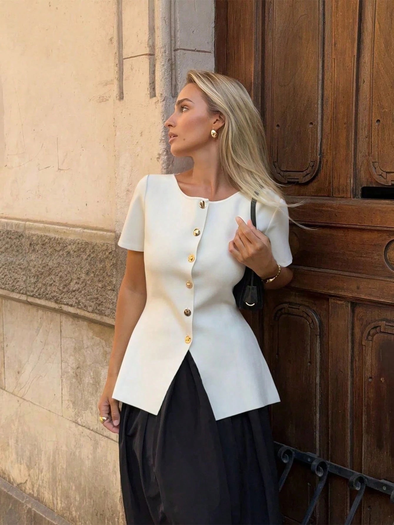 New Knitted Top, Casual, Simple And Atmospheric