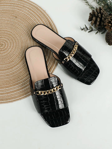 Fashion Summer Flat Sandals shein