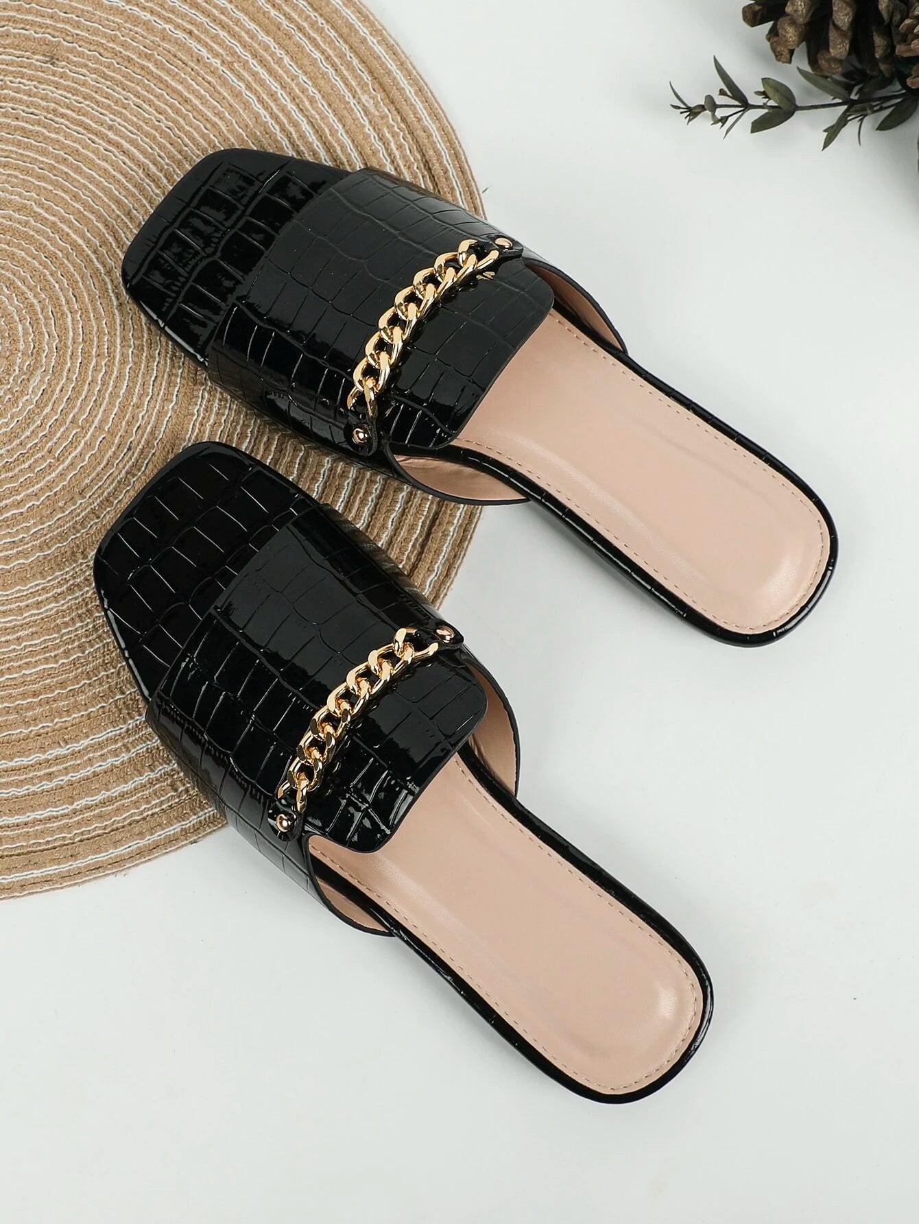 Fashion Summer Flat Sandals shein