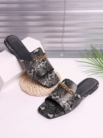 Fashion Summer Flat Sandals shein