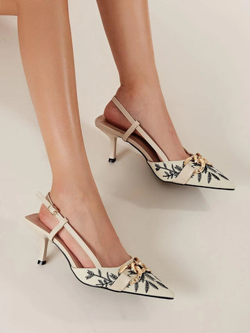 Fashionable Slingback Pumps For Women shein