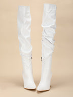 AZ Fold Over Boots shein