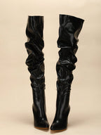 AZ Fold Over Boots shein