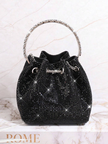 Fashionable Women'S All-Match Diamond Decorated Evening Bag shein