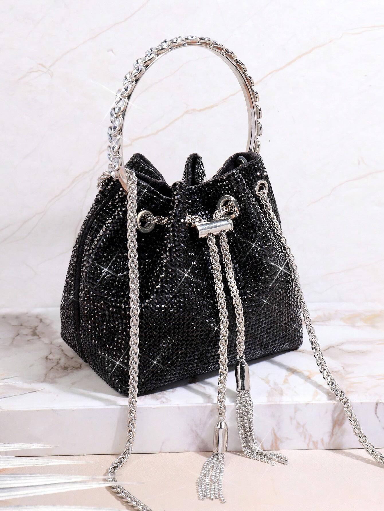 Fashionable Women'S All-Match Diamond Decorated Evening Bag shein