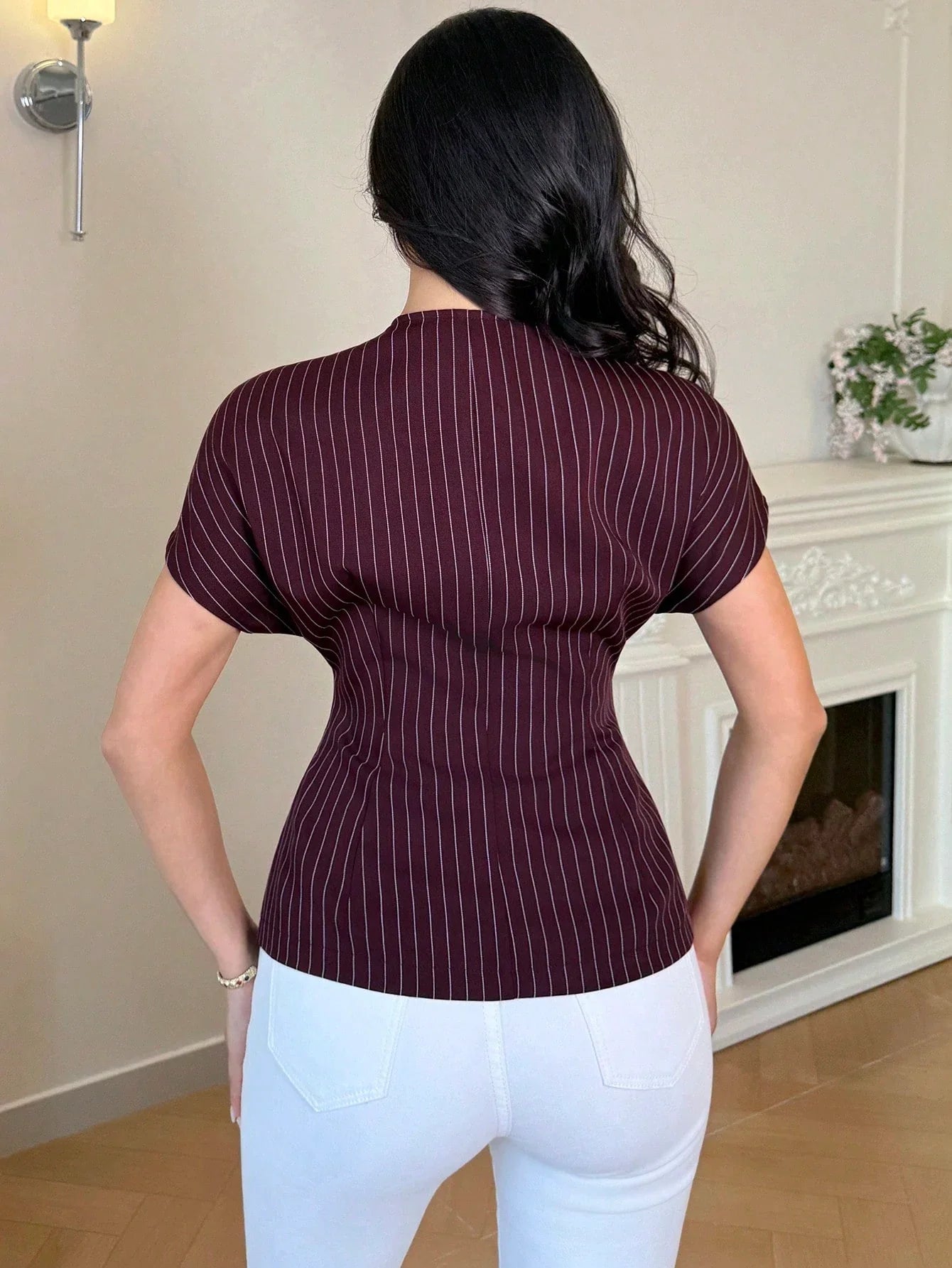 Women Striped Top shein