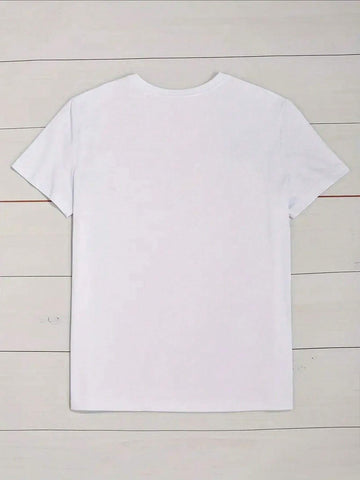 Figure Graphic Round Neck Tee shein