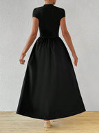 Firerie Women New Chinese-Style Short Sleeve Bodycon Dress shein