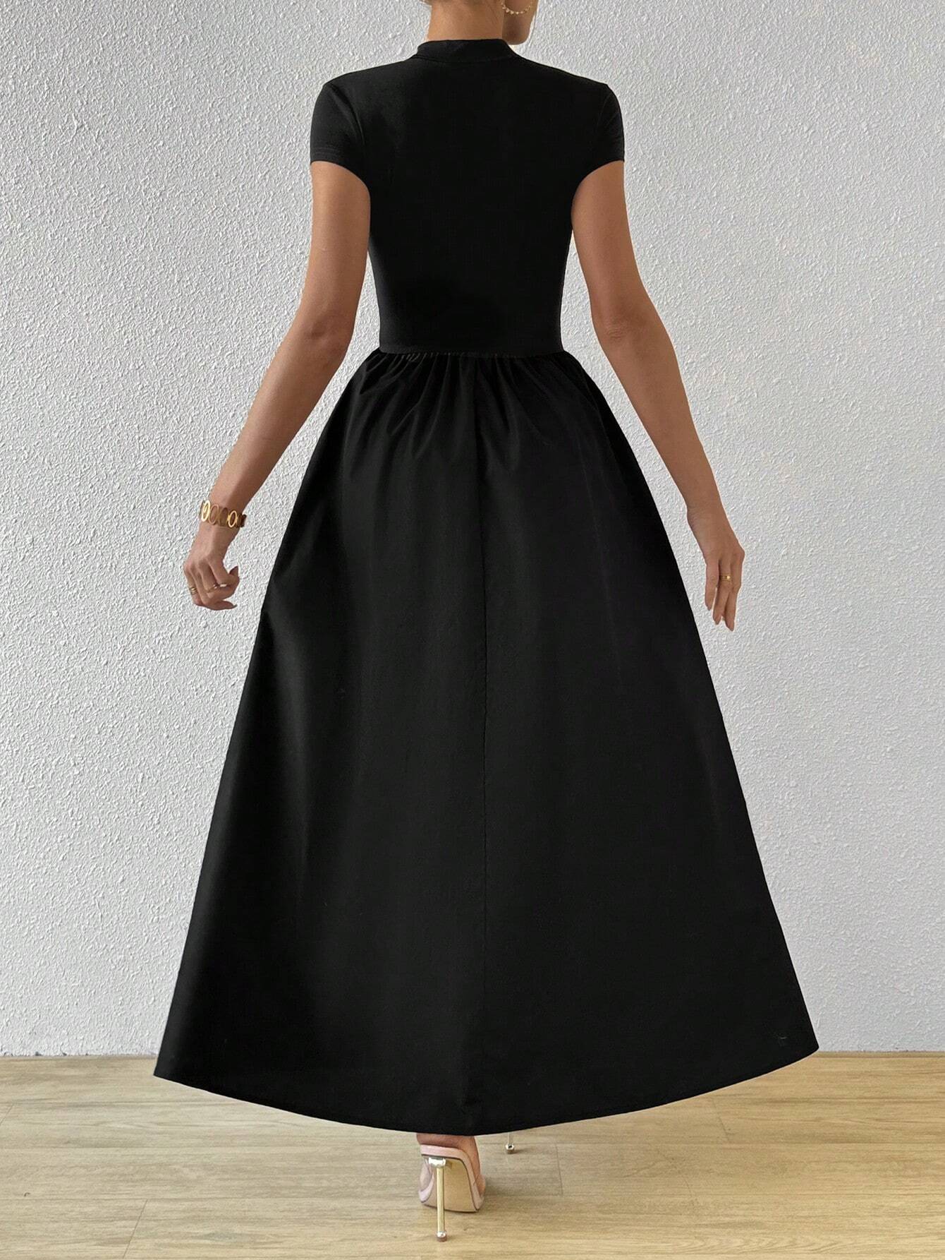 Firerie Women New Chinese-Style Short Sleeve Bodycon Dress shein