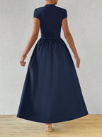 Firerie Women New Chinese-Style Short Sleeve Bodycon Dress shein