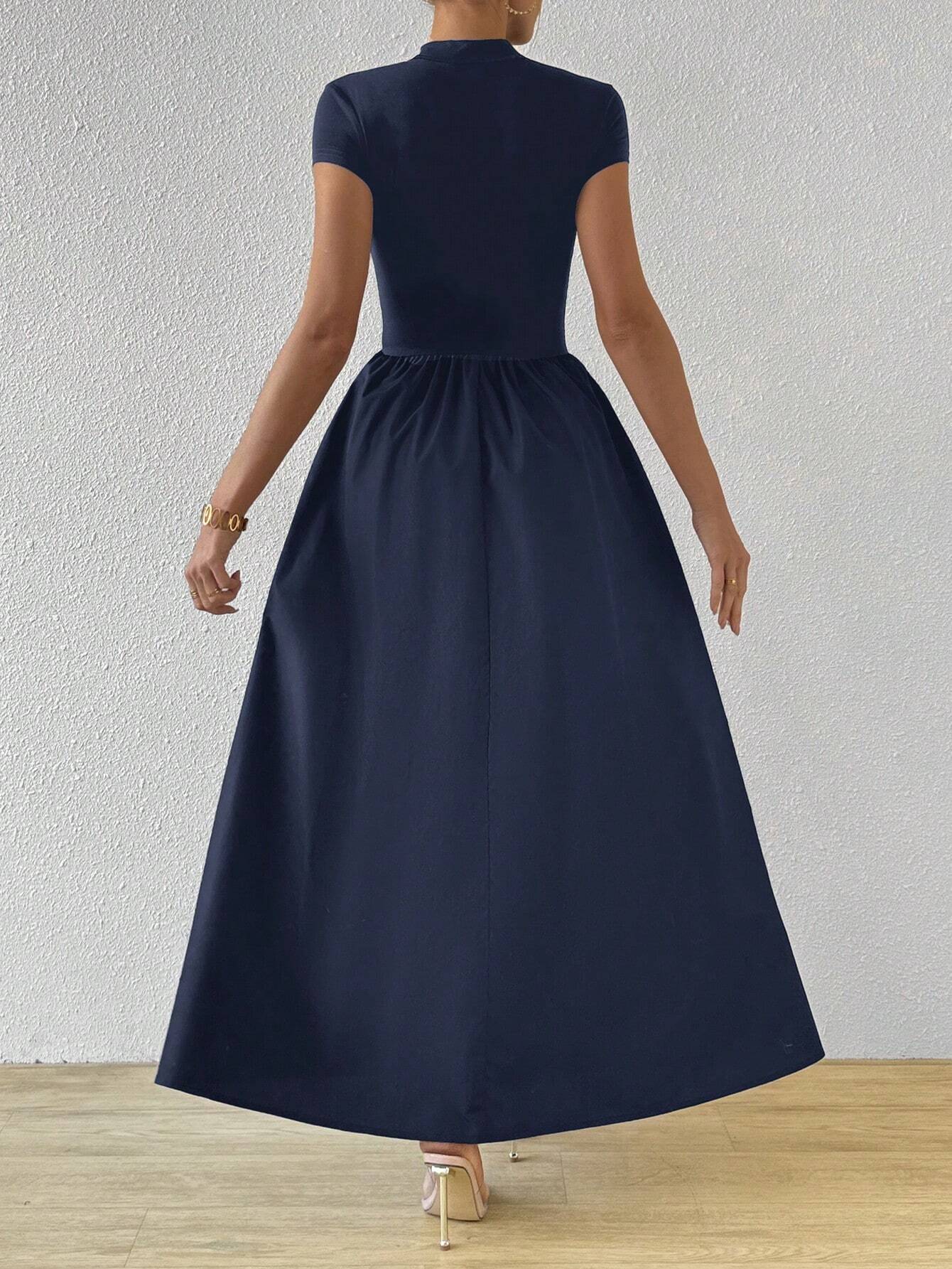 Firerie Women New Chinese-Style Short Sleeve Bodycon Dress shein