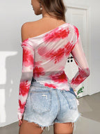 Women's Asymmetrical Hem T-Shirt shein