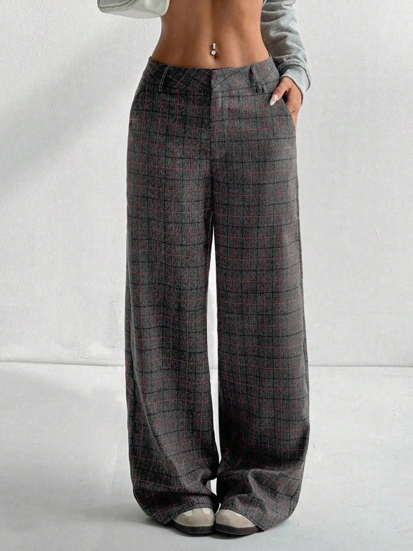 Women's Minimalist Elegant Commuter High-End Versatile Pants shein
