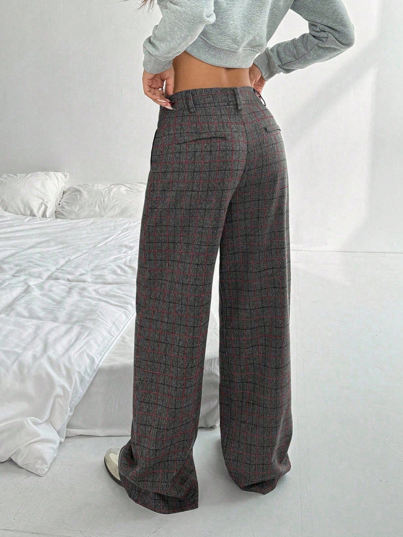 Women's Minimalist Elegant Commuter High-End Versatile Pants shein