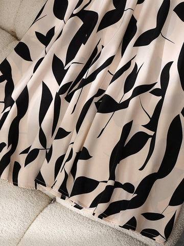 Franclia Fashionable Sleeveless Contrast Color Print Women Dress