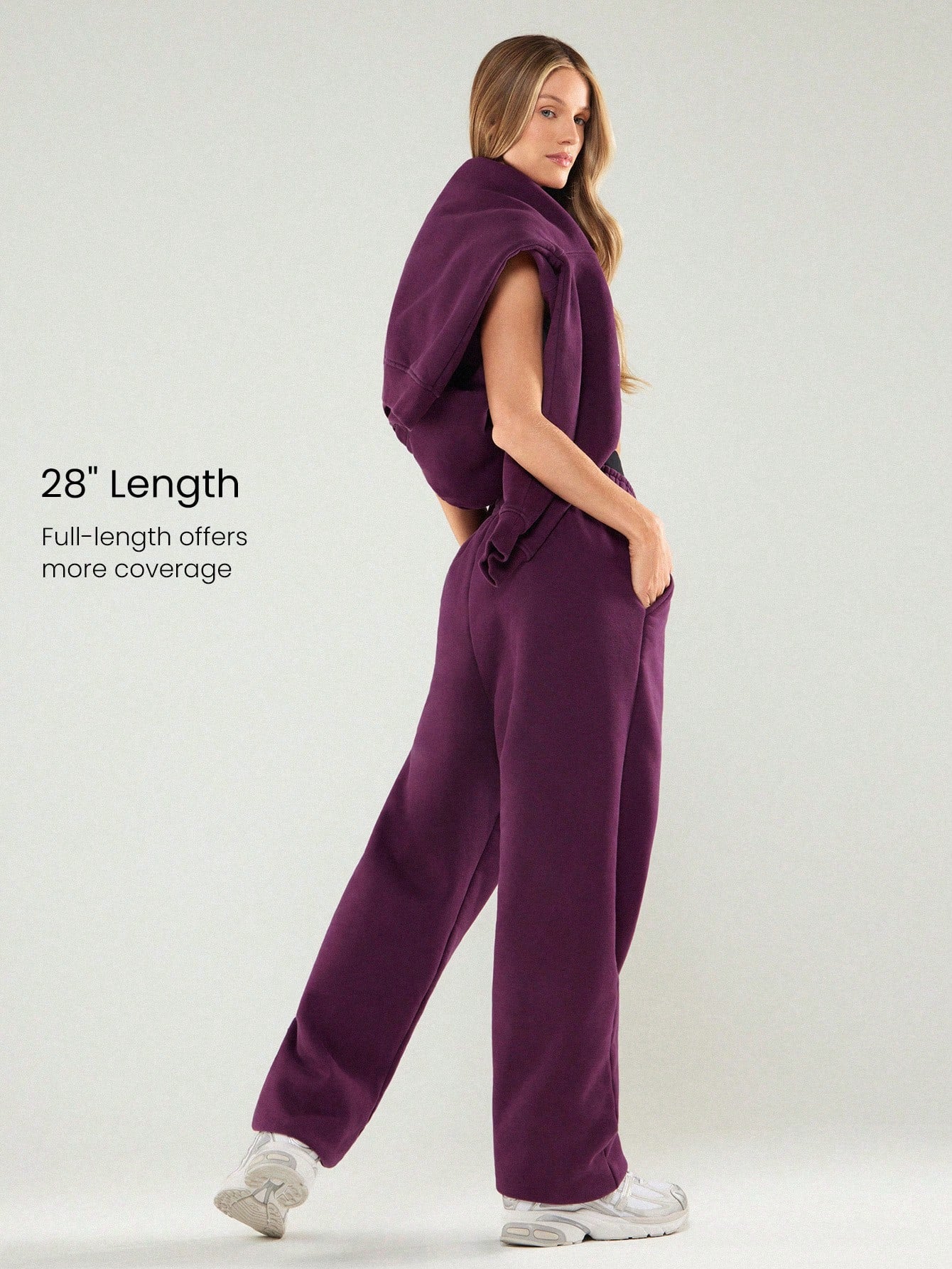 Heavyweight Fleece Oversized Fit Adjustable Drawstring Waist Basic Joggers