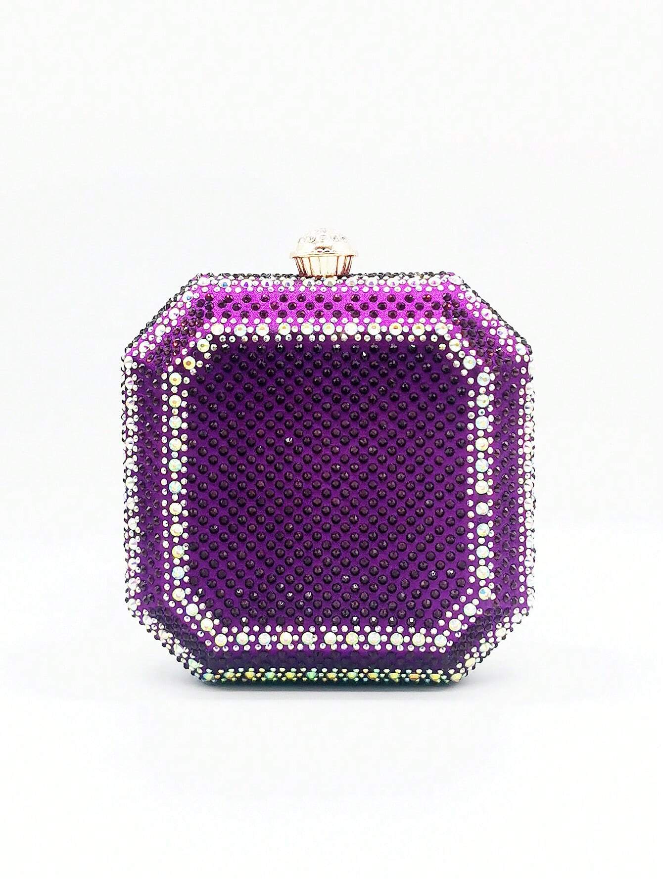 Glitter Bling,Shiny Glamorous,Elegant Super Mini Box Bag shein