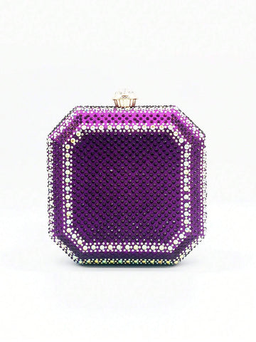 Glitter Bling,Shiny Glamorous,Elegant Super Mini Box Bag shein