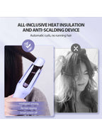 Heat Curling Iron 32Mm Automatic Hair Curler For Women Tourmaline Ceramic Curling Iron Rotating Roller shein