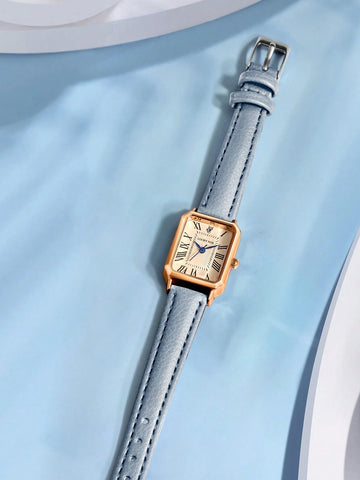Rectangle Pointer Quartz Watch