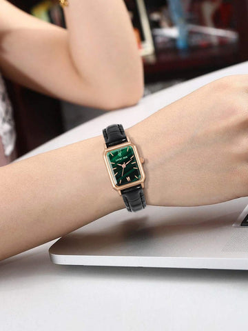 Rectangle Pointer Quartz Watch