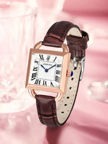 Rectangle Pointer Quartz Watch