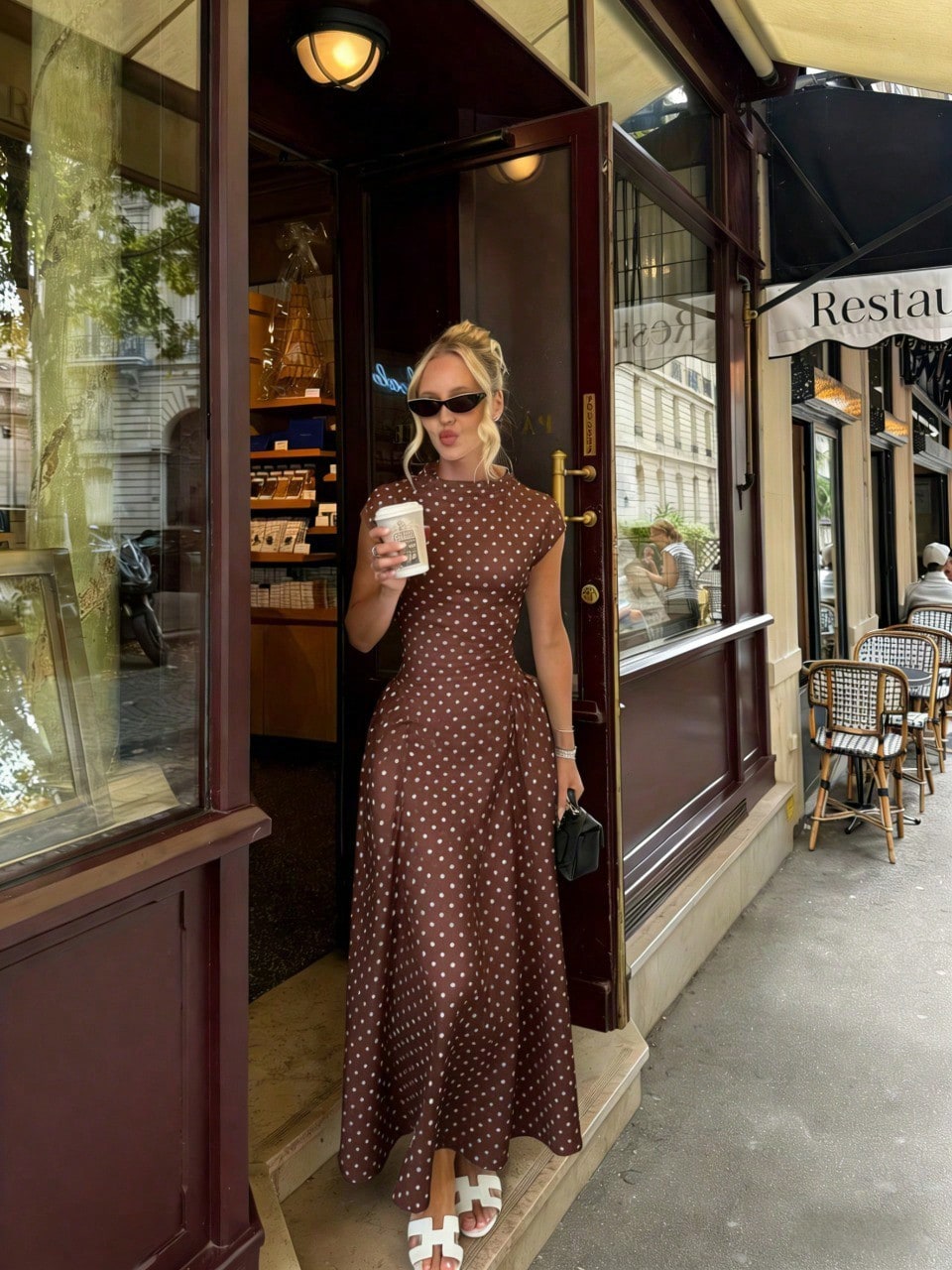 All-Over Print Patchwork Casual Party Elegant Loose Dress shein