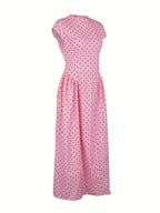 All-Over Print Patchwork Casual Party Elegant Loose Dress shein