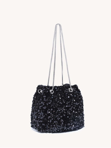 Lightweight,Business Casual Mini Sequin Decor Chain Evening Bag shein