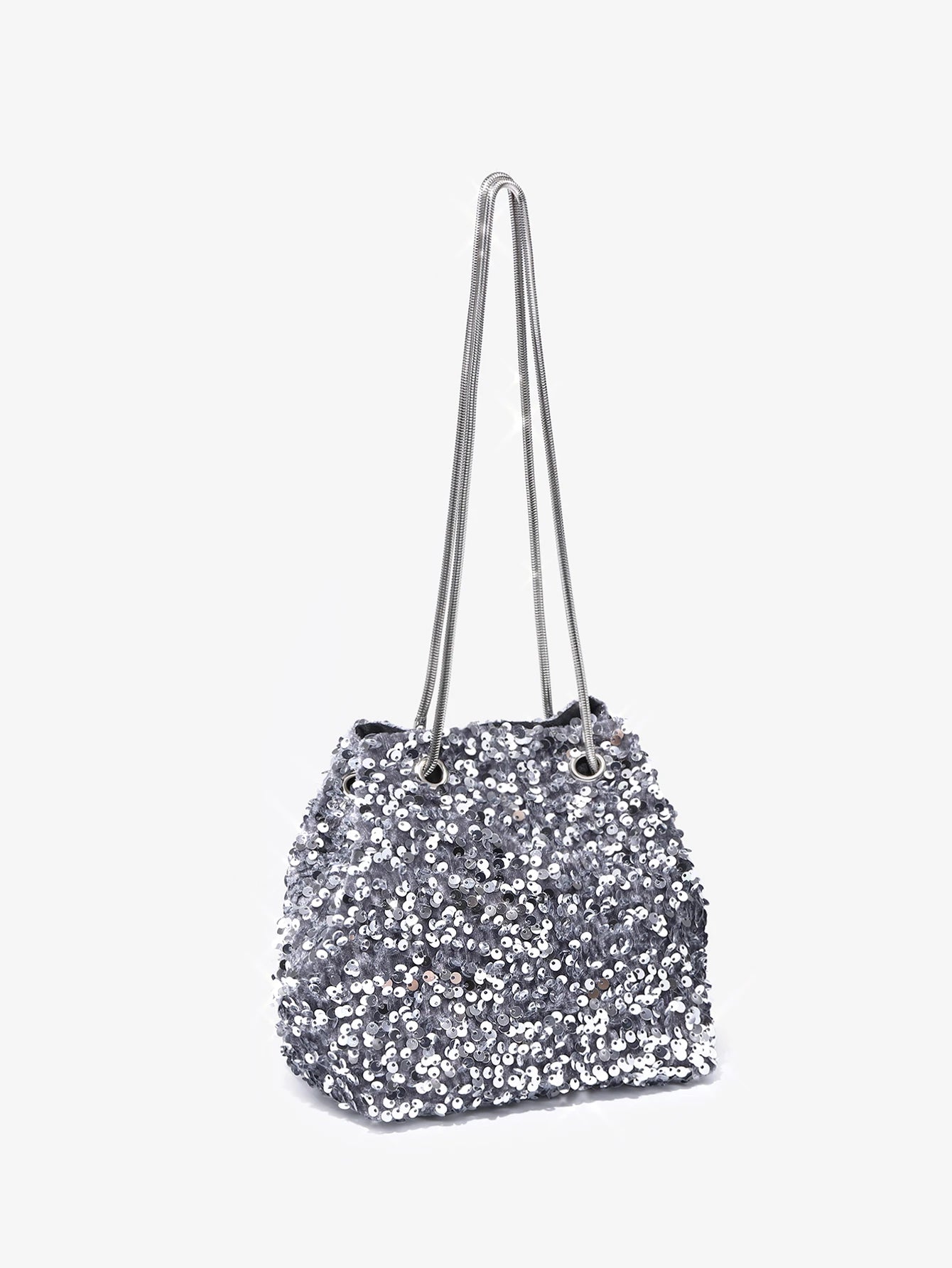 Lightweight,Business Casual Mini Sequin Decor Chain Evening Bag shein