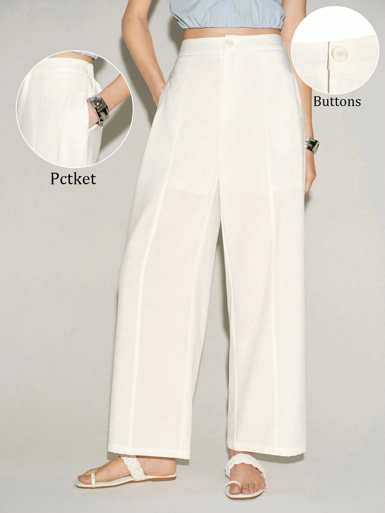 Minimalist Office Straight Leg Pants