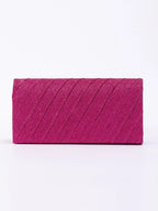 Luxury, Shiny Mini Neon Ruched Panel Flap Chain Glitter Square Bag shein