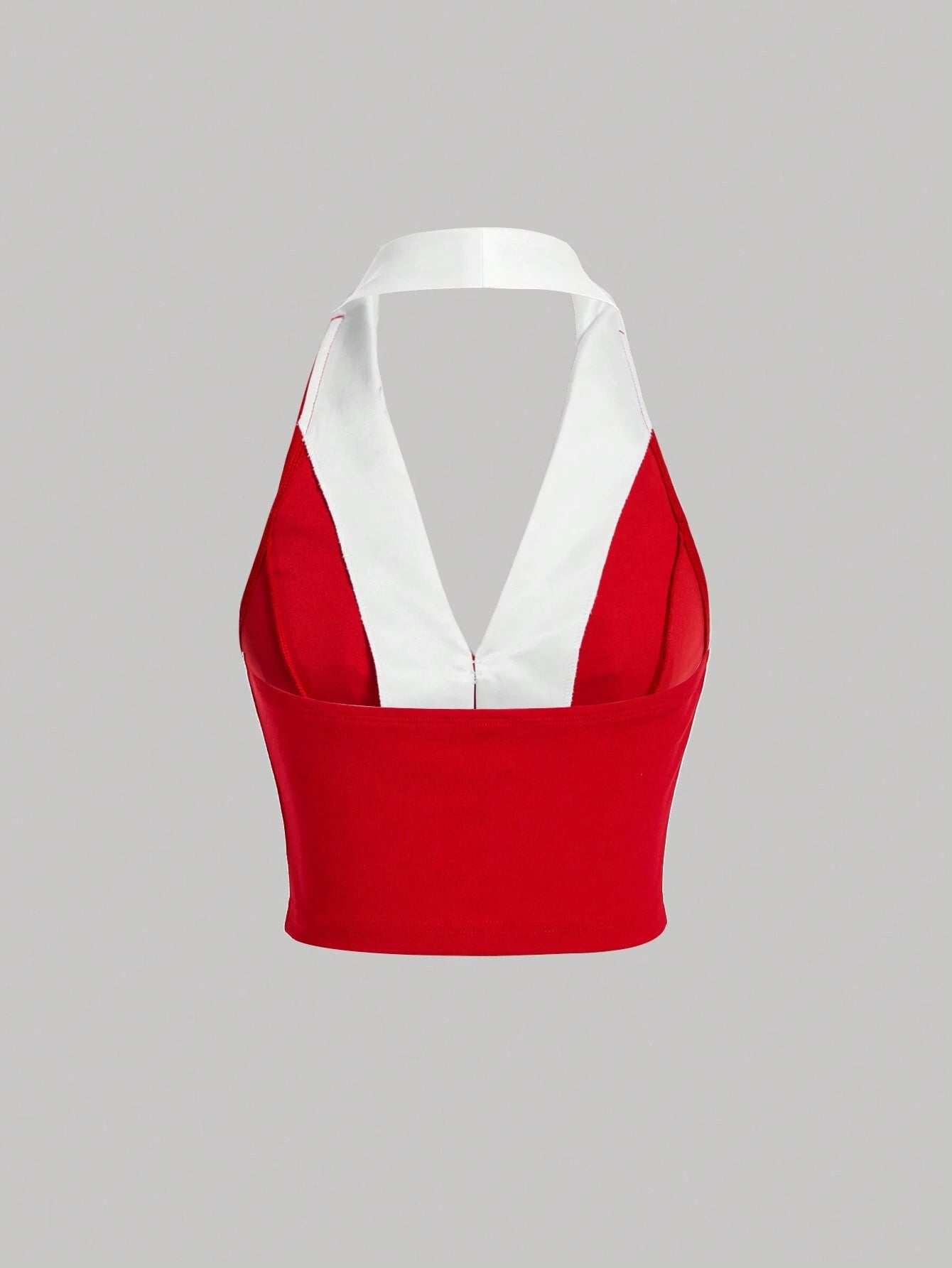 MOD Bow Front Button Detail Halter Top shein