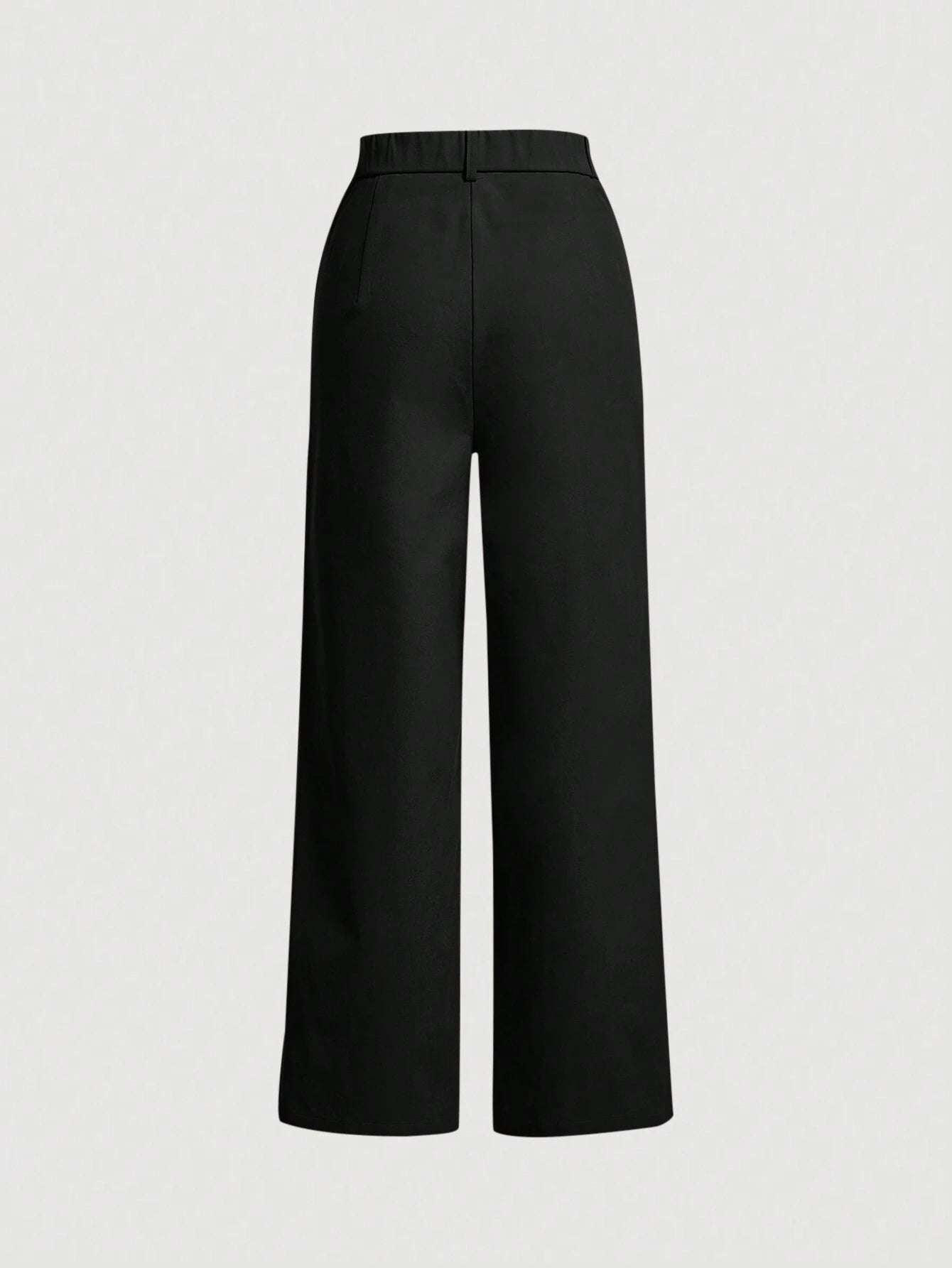 MOD Seam Front Wide Leg Pants shein